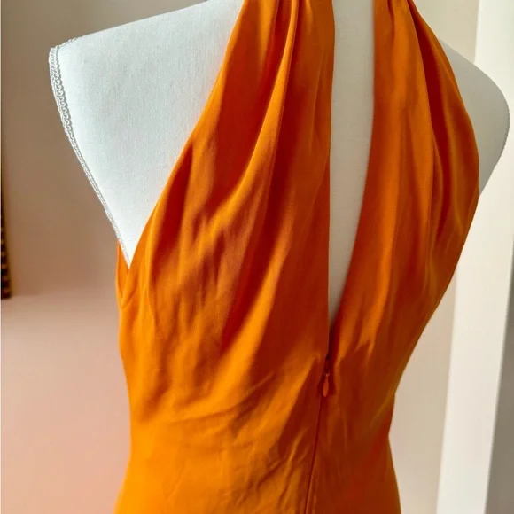 Halston Heritage Orange Maxi Dress - Picture 8 of 10